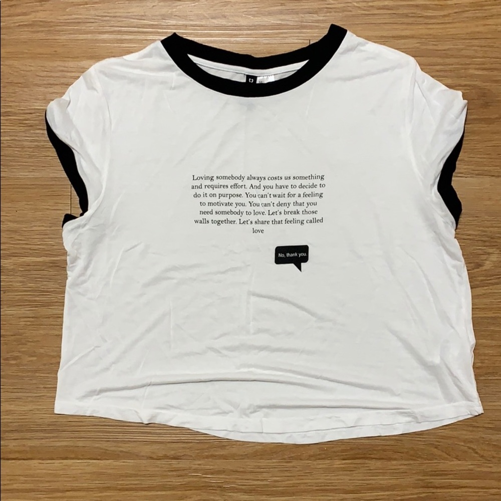 Forever 21 Cropped Graphic Tee